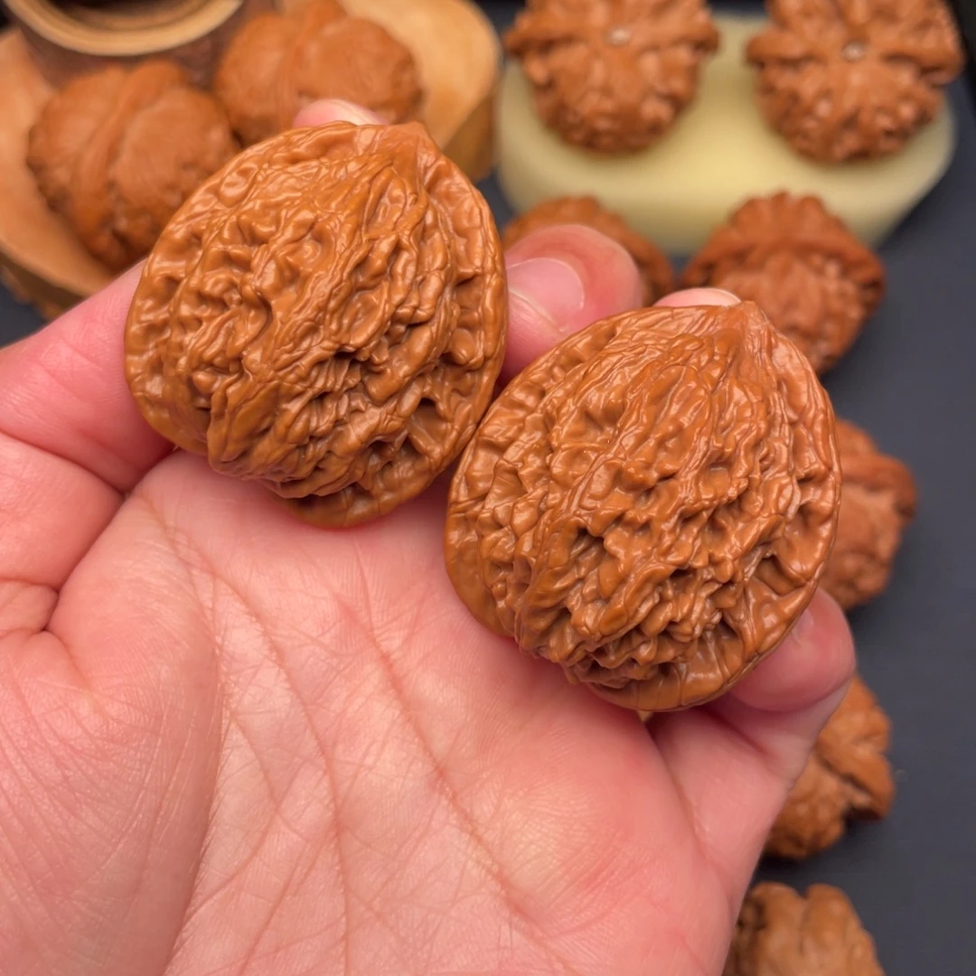 把件文玩核桃全品无修37.5虎头