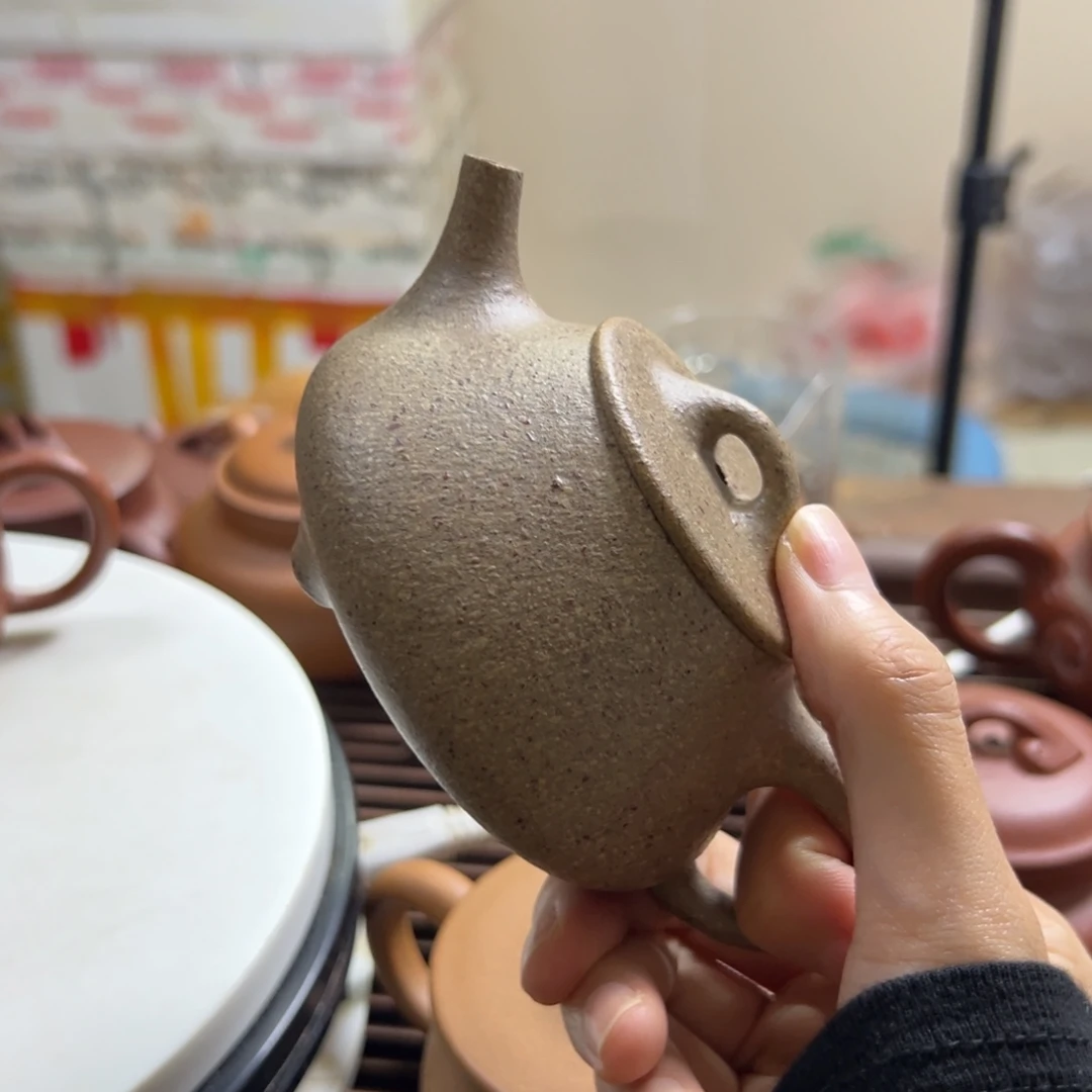 茶壶紫砂五彩段泥石瓢150
