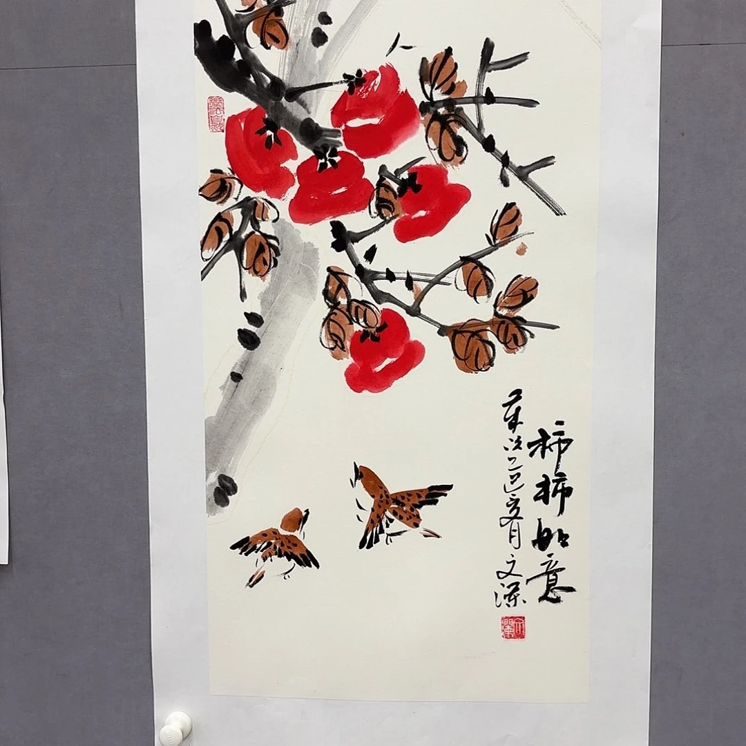 国画艺术家真人手绘