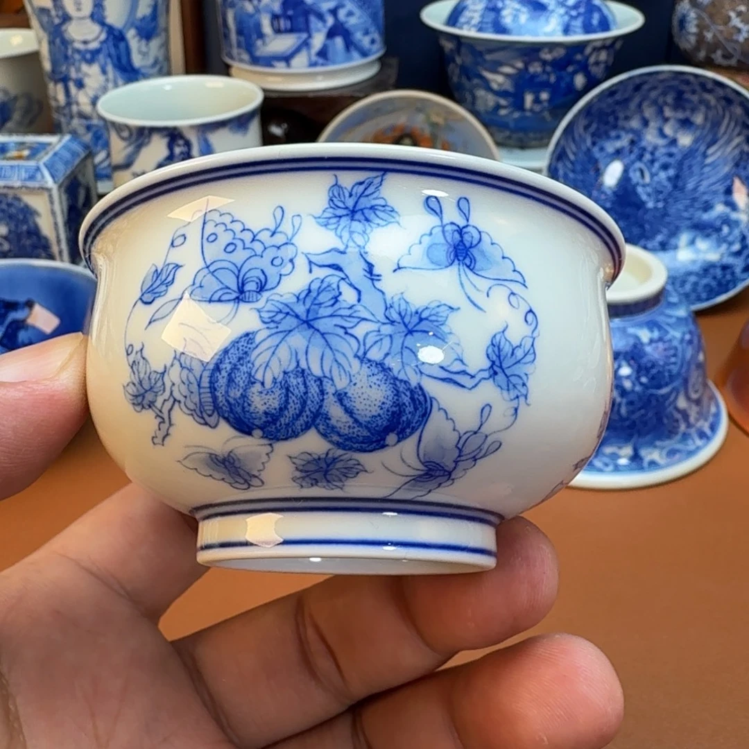 杯子景德镇全手工手绘陶瓷
