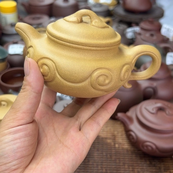 茶壶紫砂黄金段瑕疵240