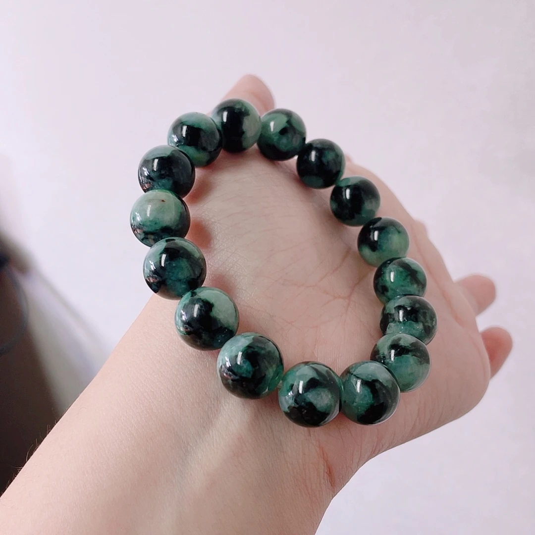 翡翠未镶嵌手链珠串