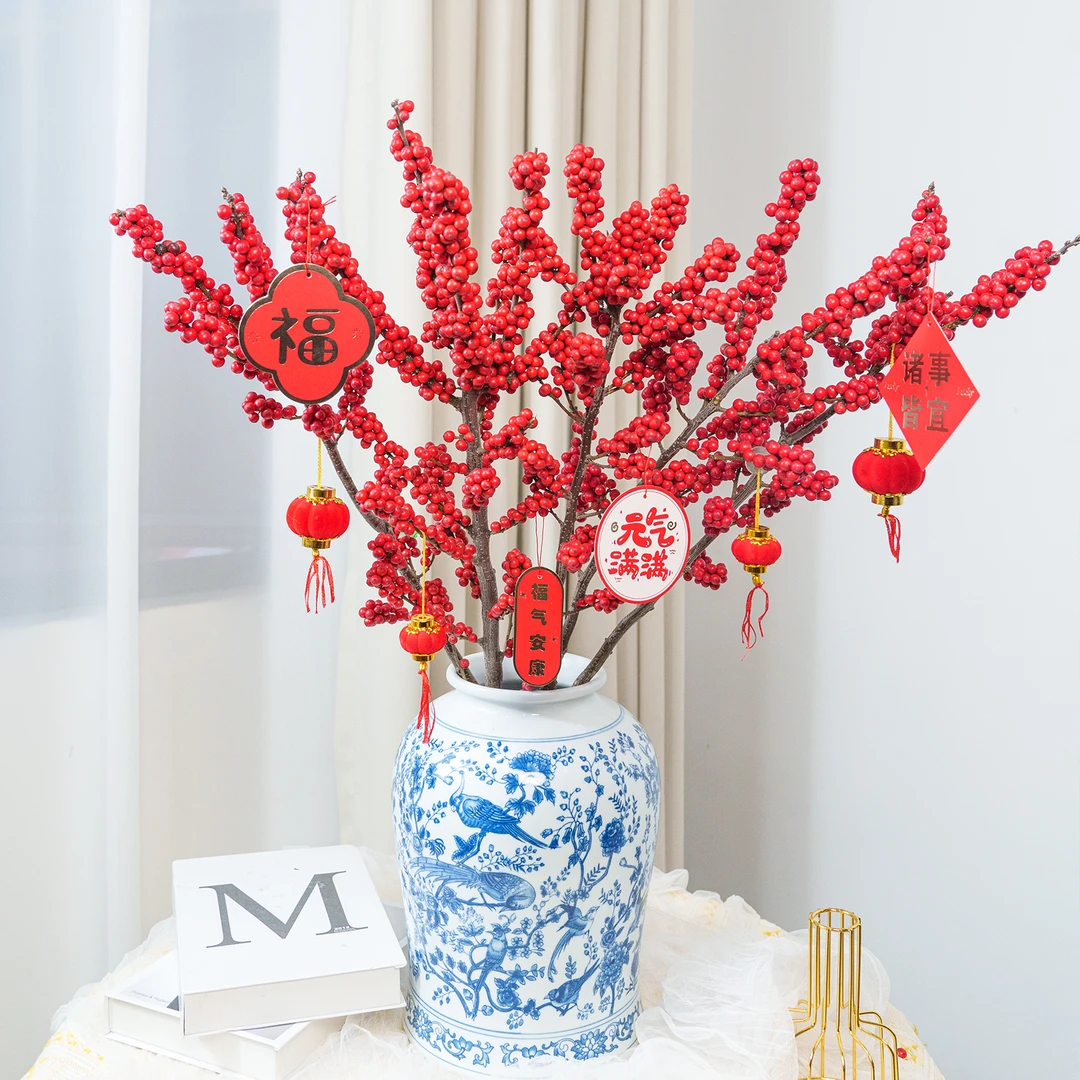 【思芹花卉|天物AA级北美冬青80cm左右】水培鲜切年宵花顺丰冷链