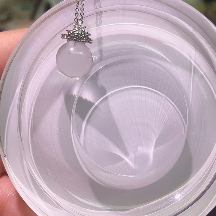 水晶手链未镶嵌王冠白水晶吊坠