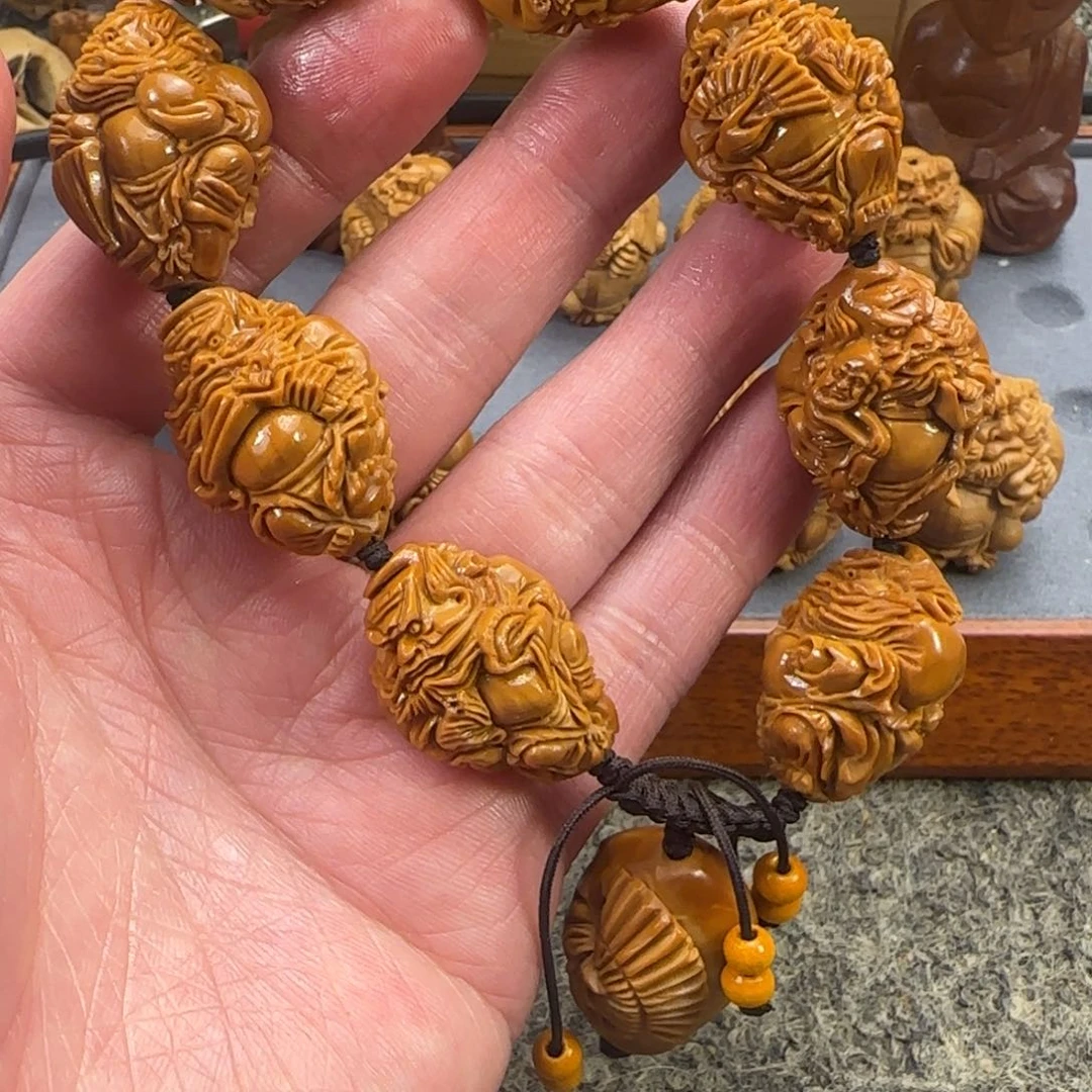 橄榄核吊坠社会钟馗