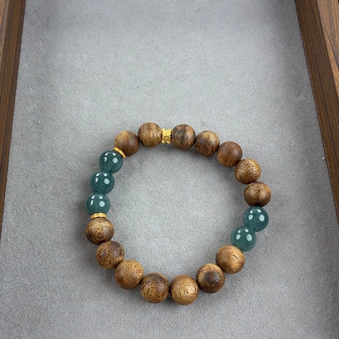 吊坠未镶嵌沉香搭蓝翡