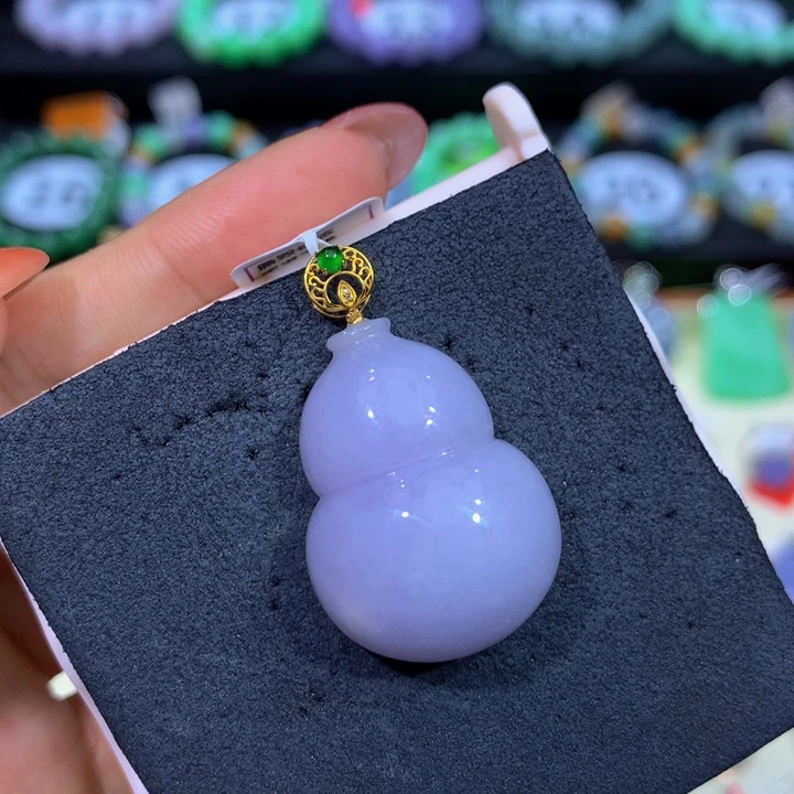 翡翠18K金镶嵌手链翡翠