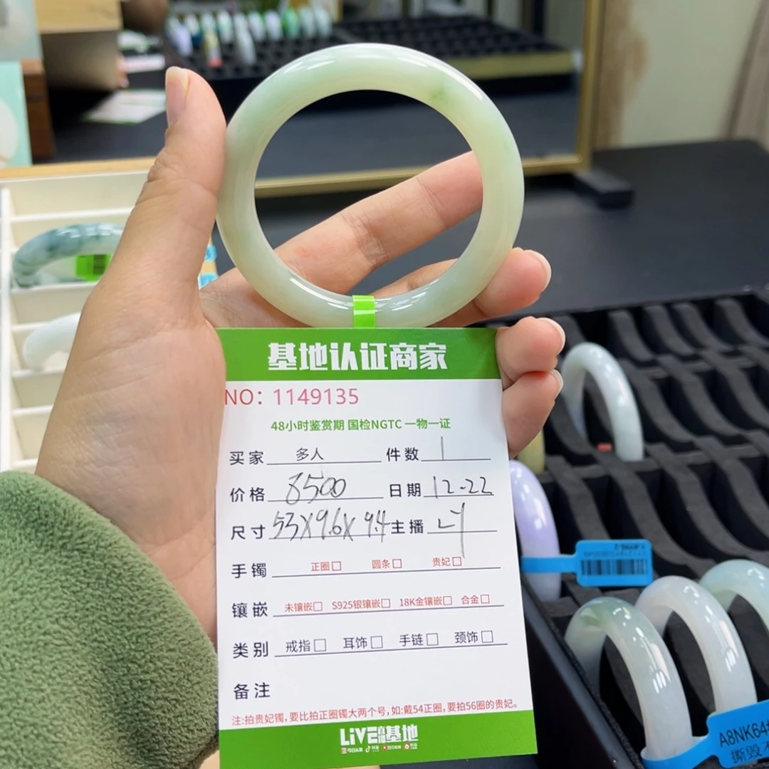 未镶嵌手镯翡翠手镯