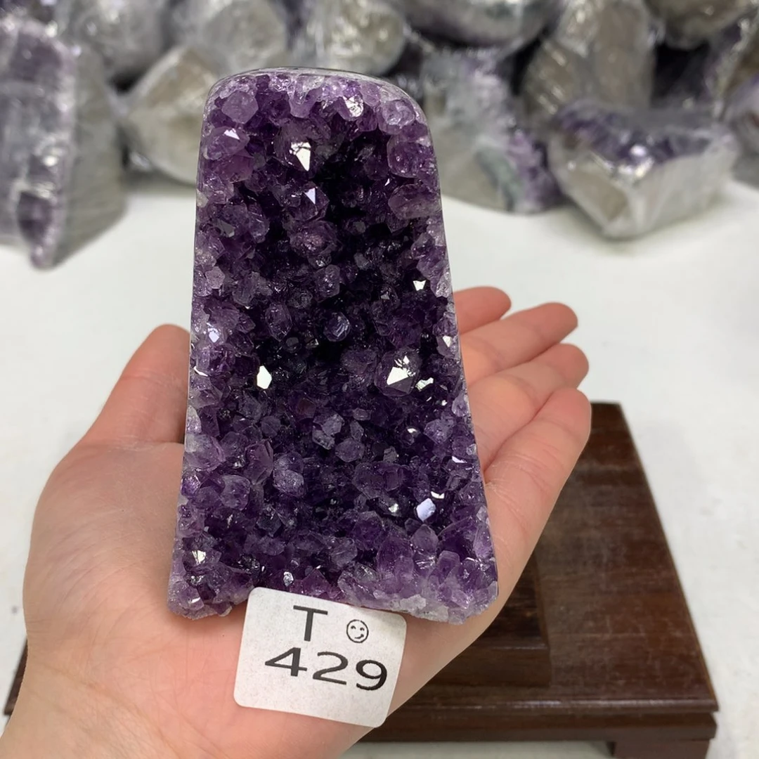 紫晶摆件未镶嵌水晶