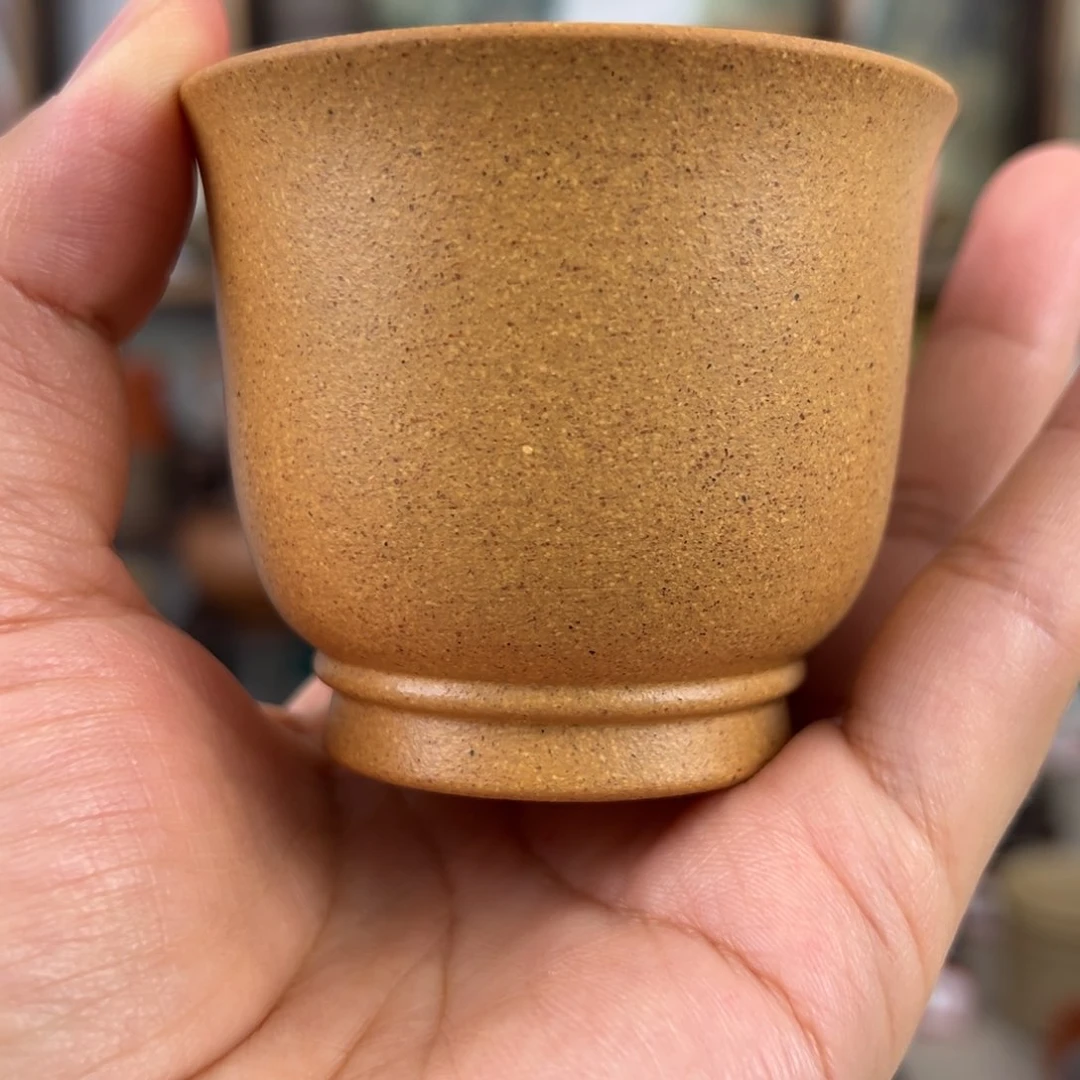 紫砂茶杯拙器甄选，纯原本矿。