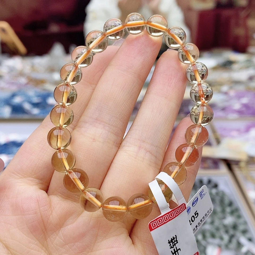 水晶手链未镶嵌E205 黄水晶