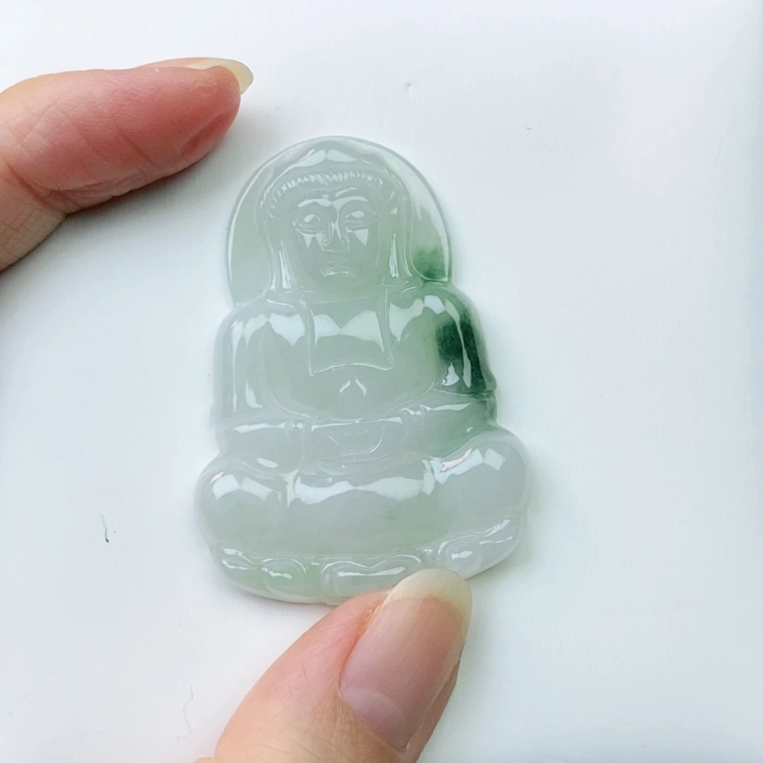 木***子翡翠未镶嵌颈饰观音