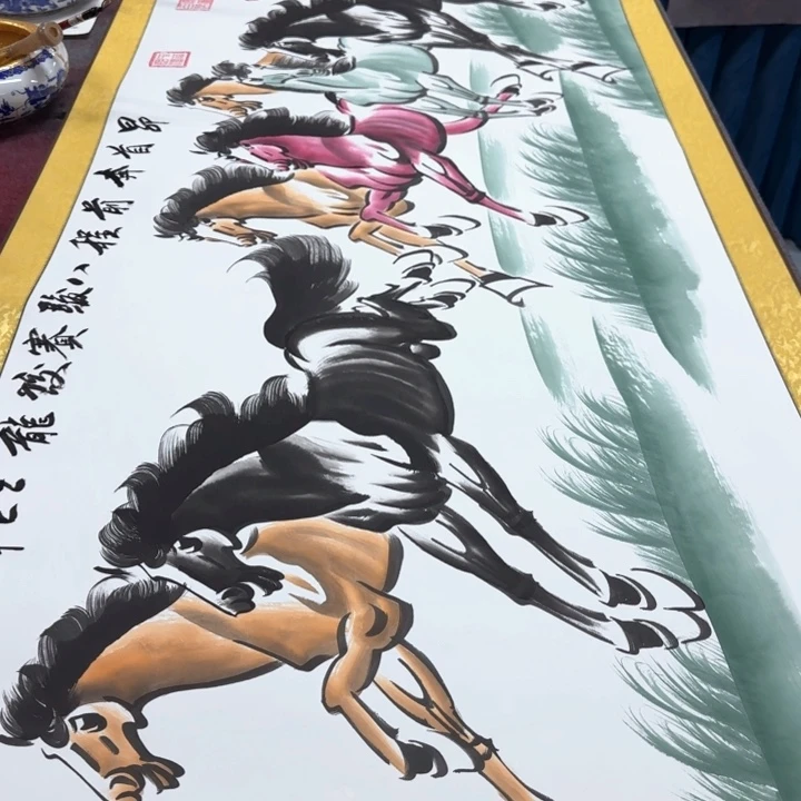 国画国画马到成功