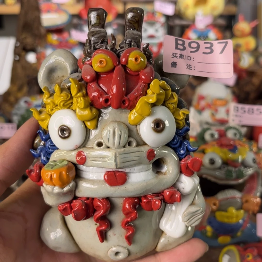 泥塑纯手工茶宠摆件