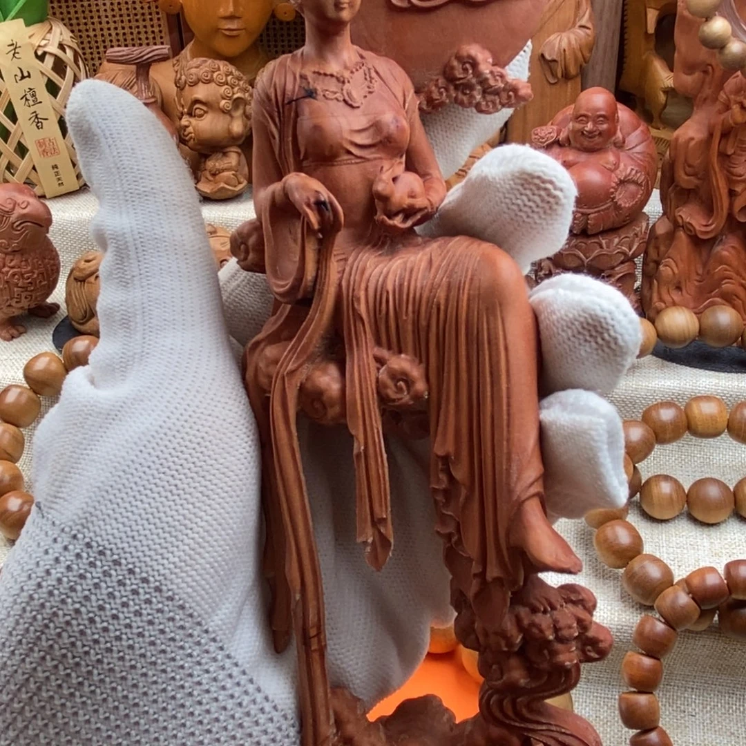 檀香木手串/手链迈索尔，老山檀香，奶香，嫦娥，瑕疵