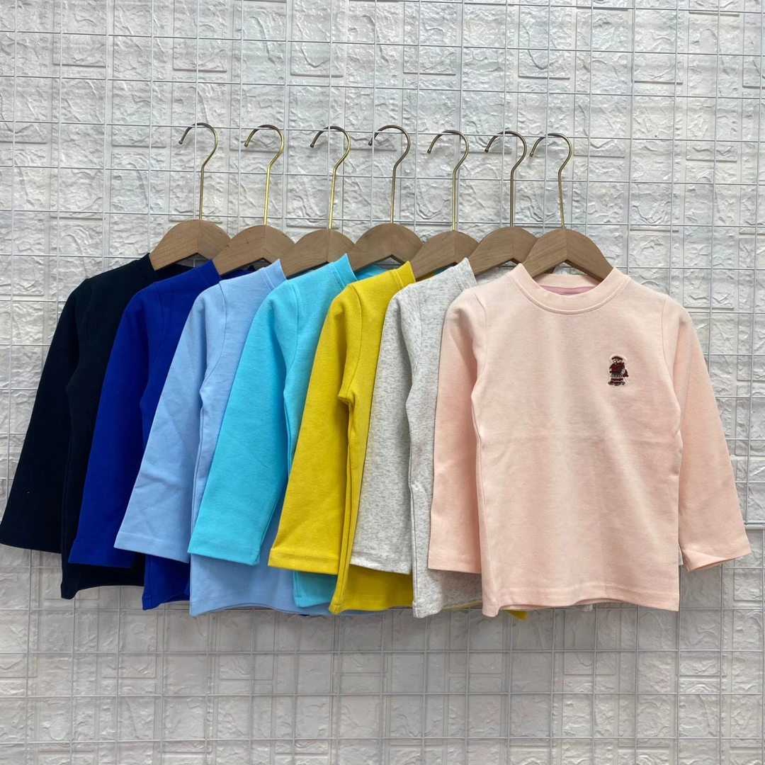 2424男女童多色打底衫长体恤儿童春秋长袖T恤