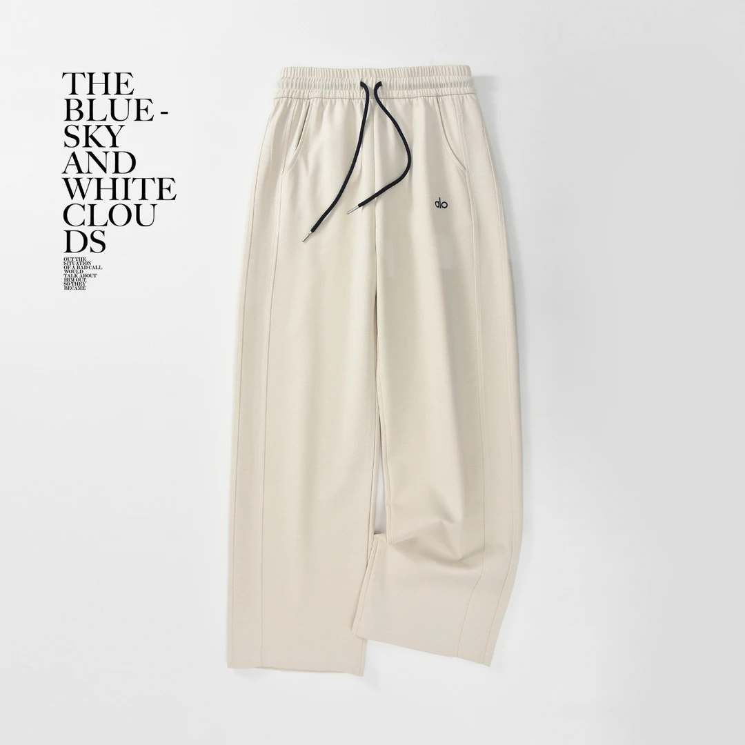 薄款夏季百搭休闲裤宽松女卫裤直筒裤阔腿裤长裤宽松3130弯刀裤