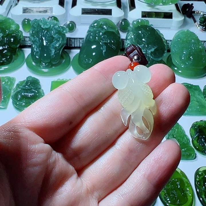 未镶嵌蛇纹石玉手把