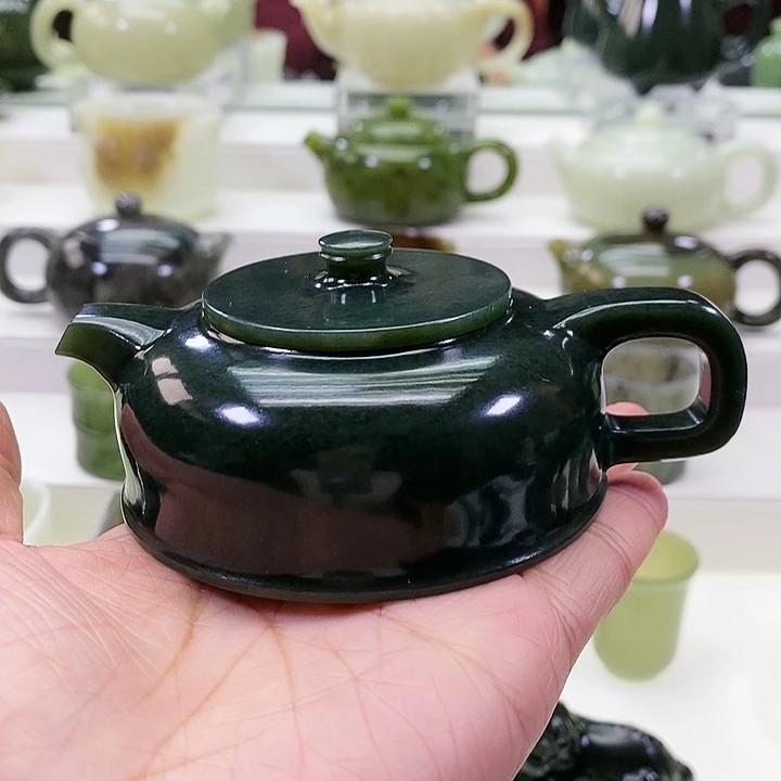 未镶嵌和田玉挂件咕*哒茶壶