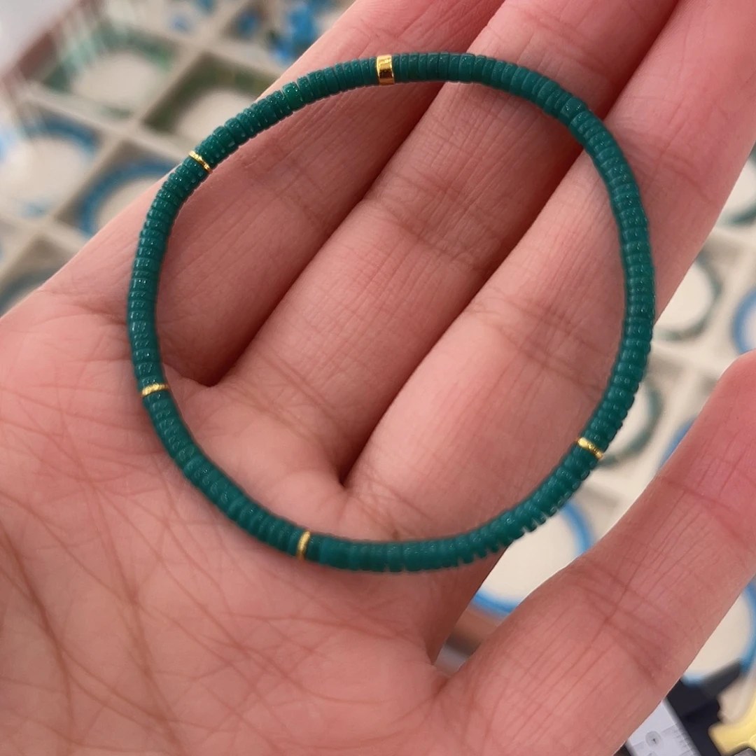 绿松石18K金镶嵌配饰