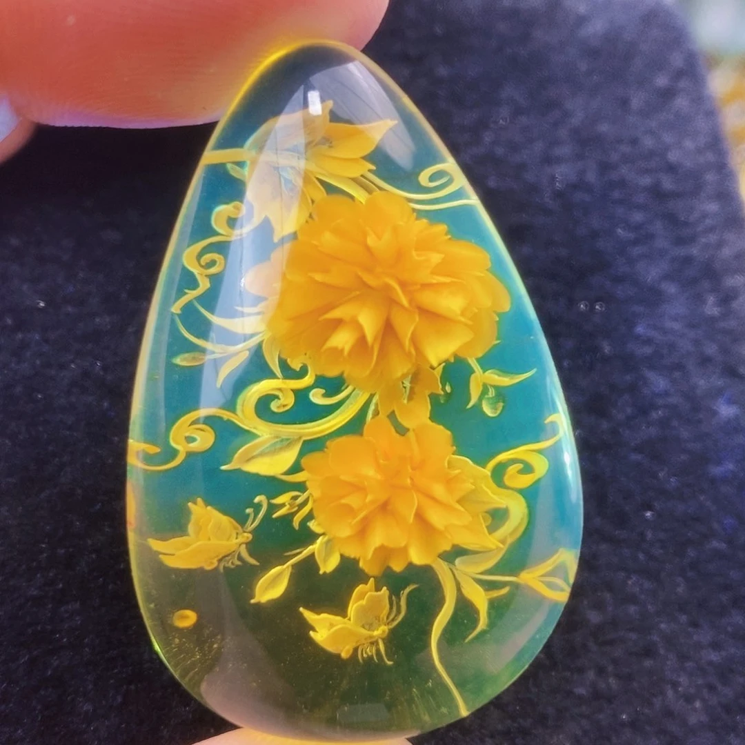 【闪购商品】金珀吊坠(不含链)未镶嵌