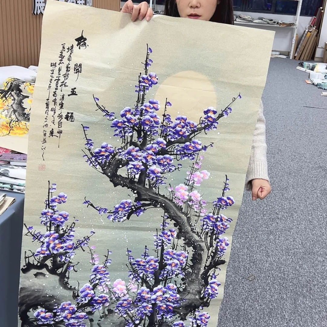 国画纯手绘字画教程分享