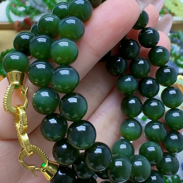 和田玉未镶嵌手链