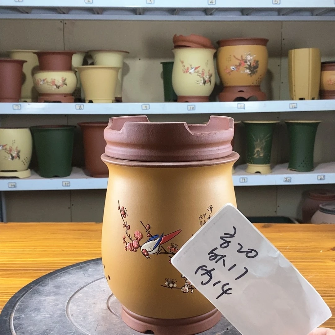 紫砂花盆紫砂兰花盆26578