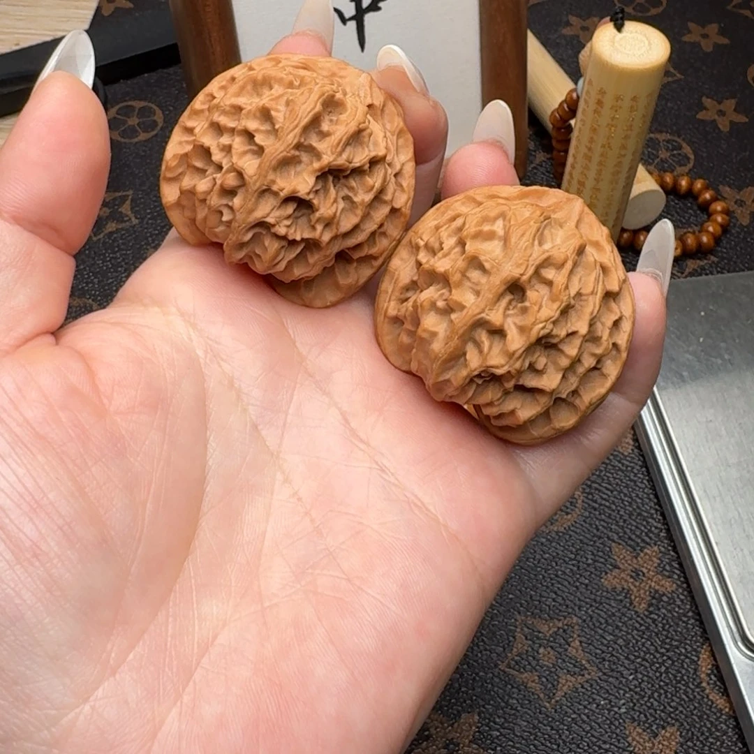 ③***⑨把件文玩核桃42苹果园G109