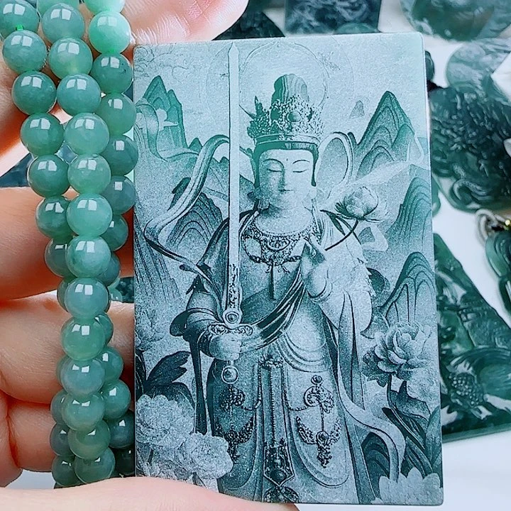 翡翠未镶嵌颈饰2579009764222