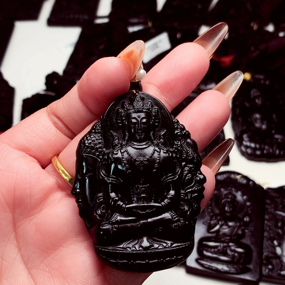 天然缅料a货钢琴黑特色题材挂件