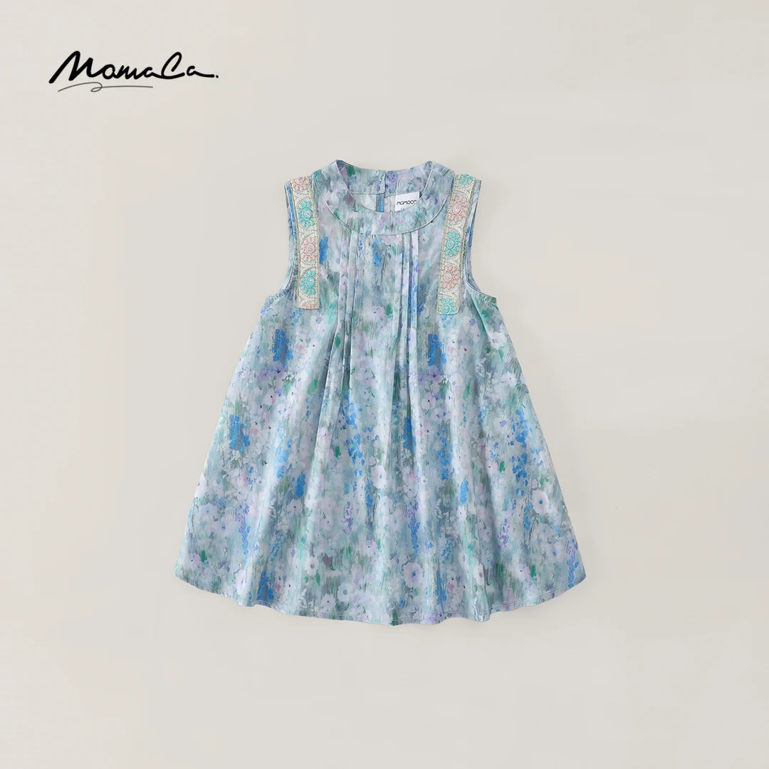 MOMOCO夏季新款蓝色连衣裙77630470306