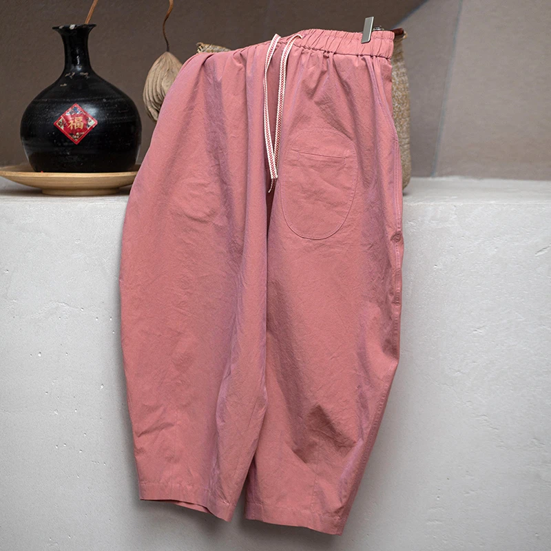 youyuansu/幽元素原创女装百搭夏季薄款宽松纯色休闲裤
