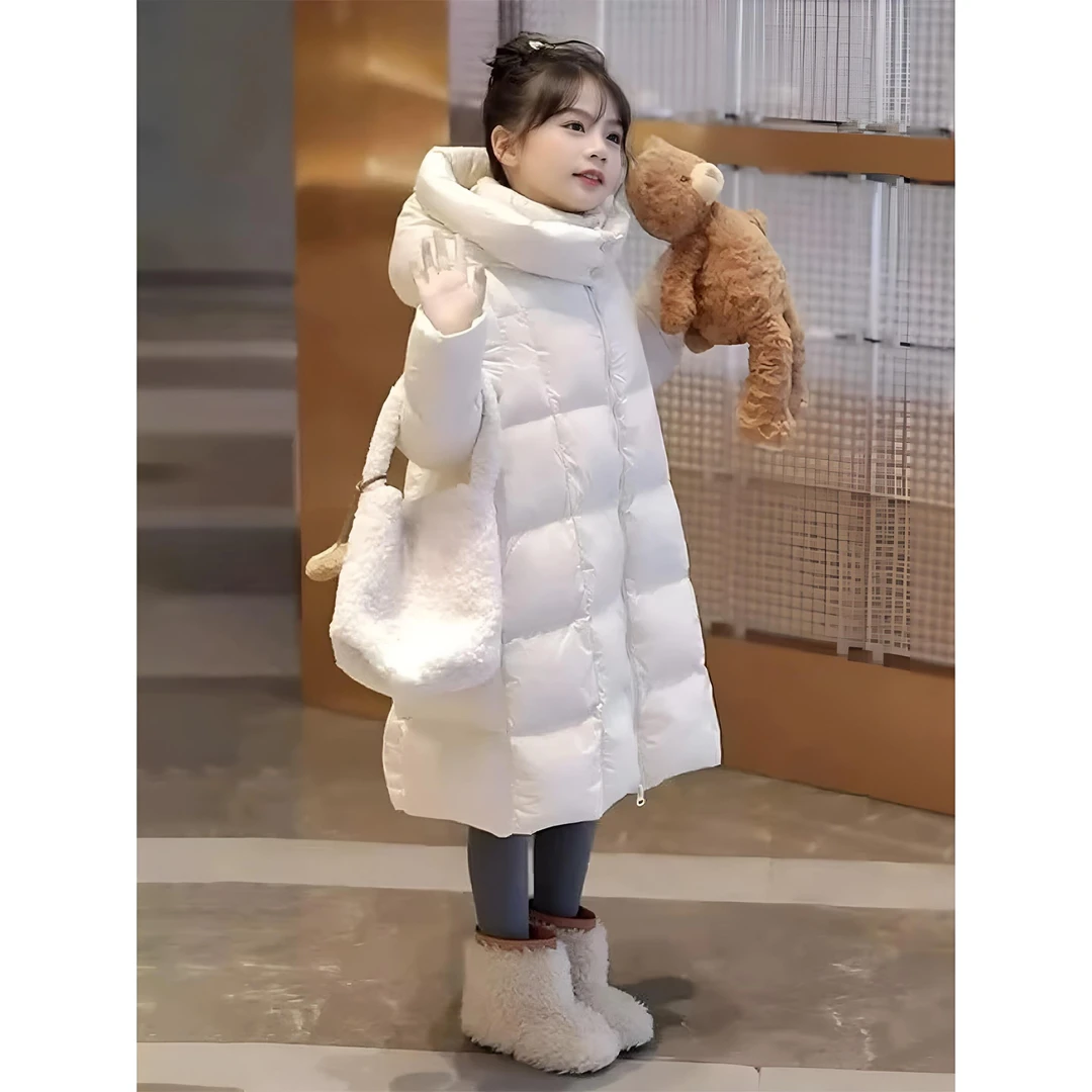 巴拉巴拉联名卢比兔女童羽绒服冬季2025新款韩版洋气儿童冬装长款