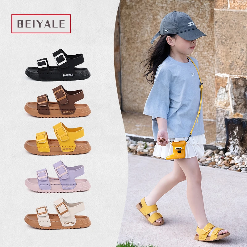贝吖乐女童鞋6-12岁凉鞋2025夏季儿童鞋子沙滩凉鞋女孩韩版溯溪鞋
