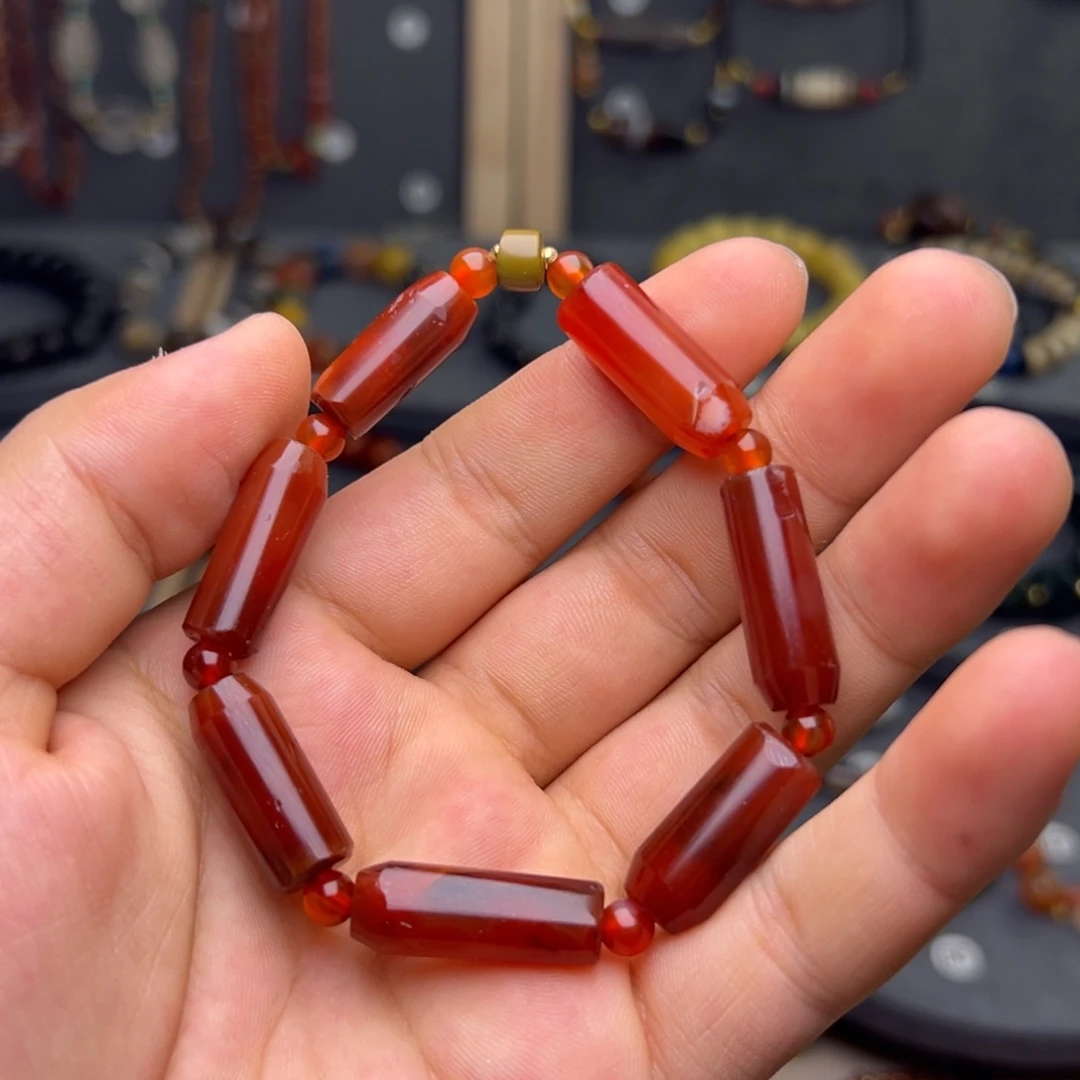 玛瑙/玉髓合金颈饰