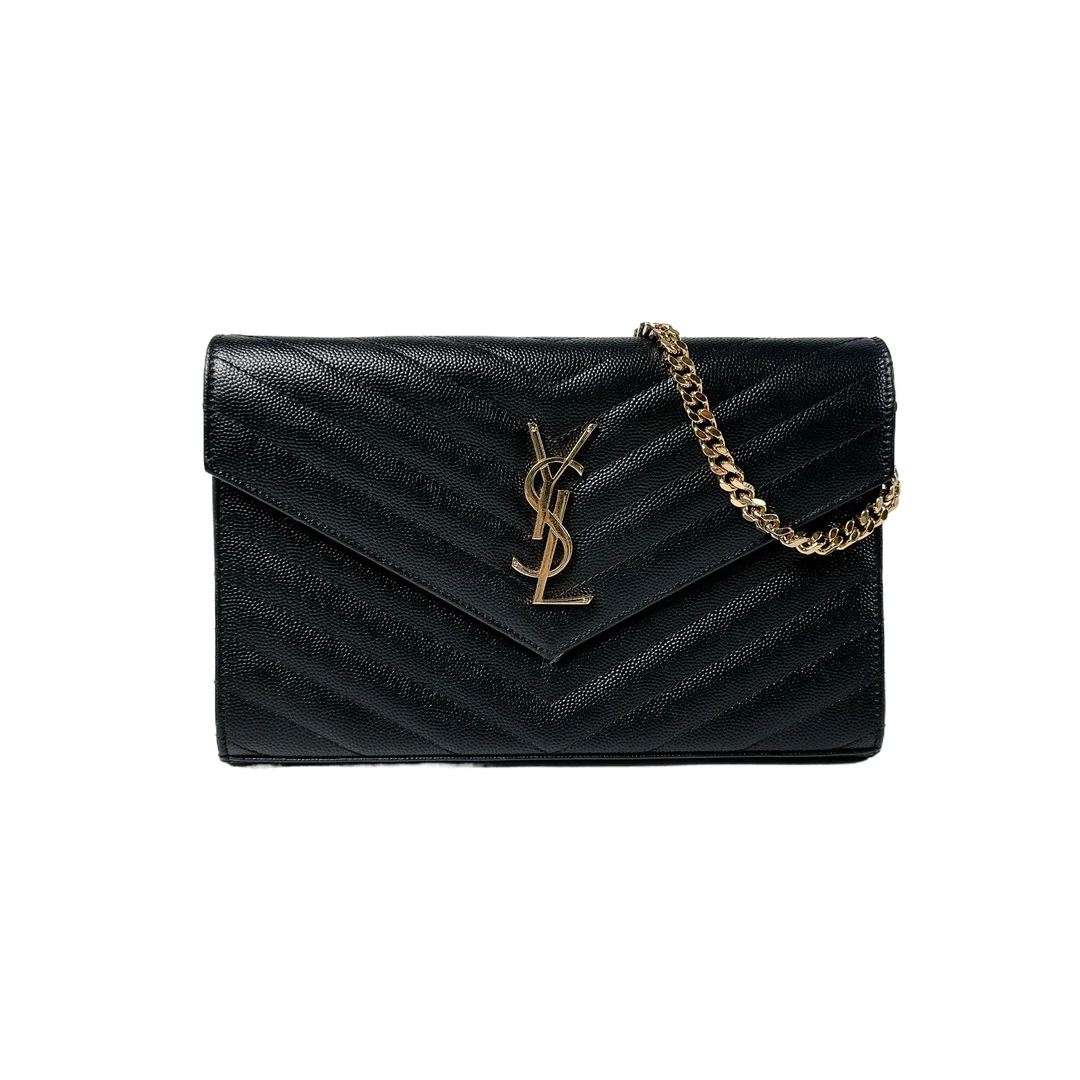 95新 圣罗兰 安洁利严选链条钱包/BJ0005192 斜挎包