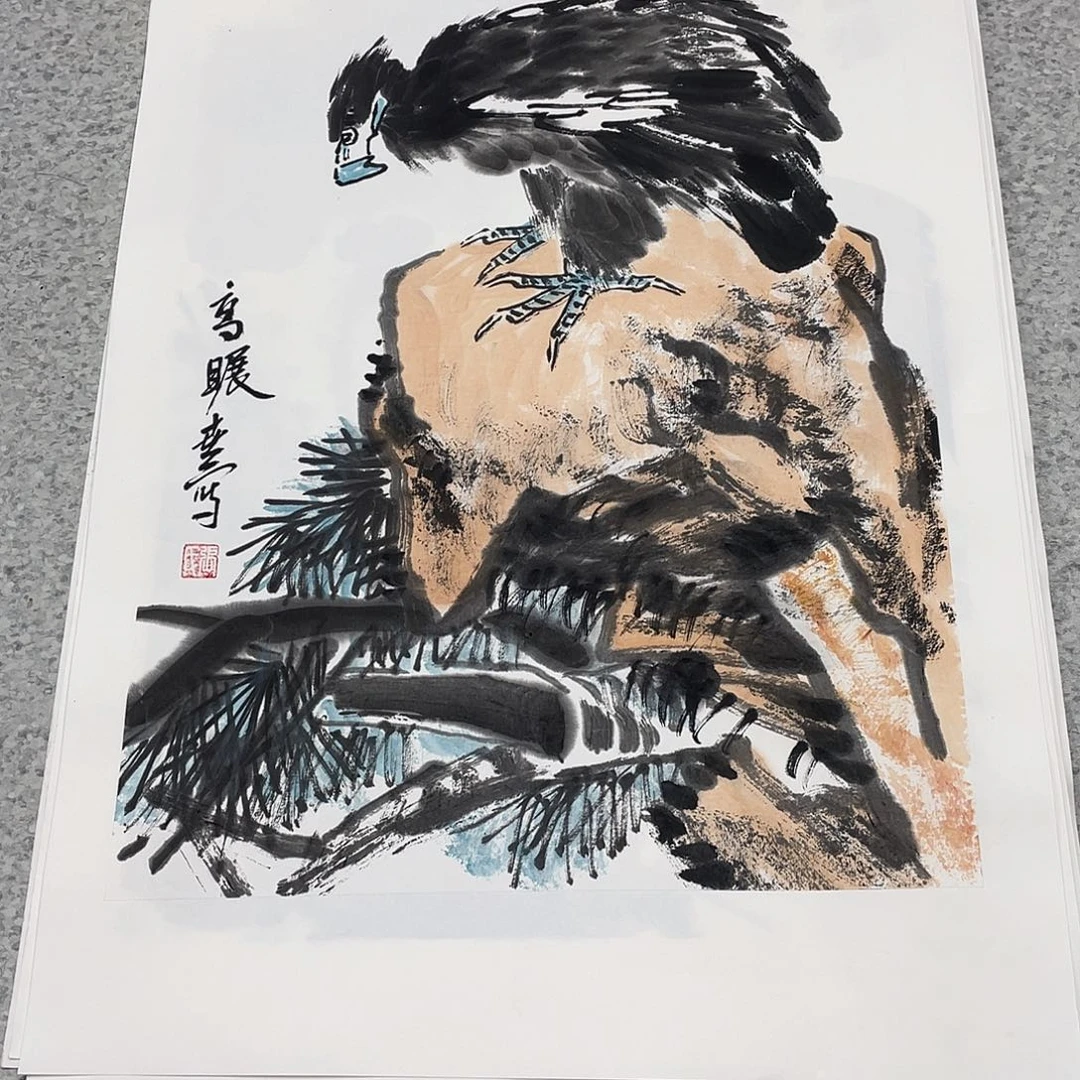 国画1.4平尺国画作品