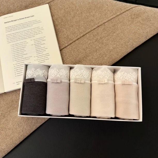 5条装（029）秋冬新品纯色磨毛女士内裤100-130斤