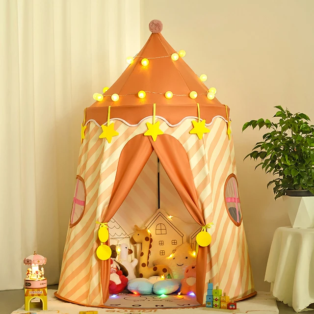 甜甜虎儿童小帐篷室内家用宝宝游戏屋女孩公主城堡男孩玩具屋房子