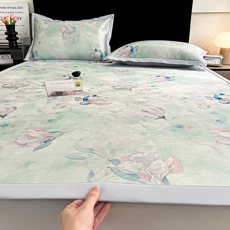 2025新款凉感冰丝凉席可折叠亲肤柔软床单床垫可机洗夏天空调软席