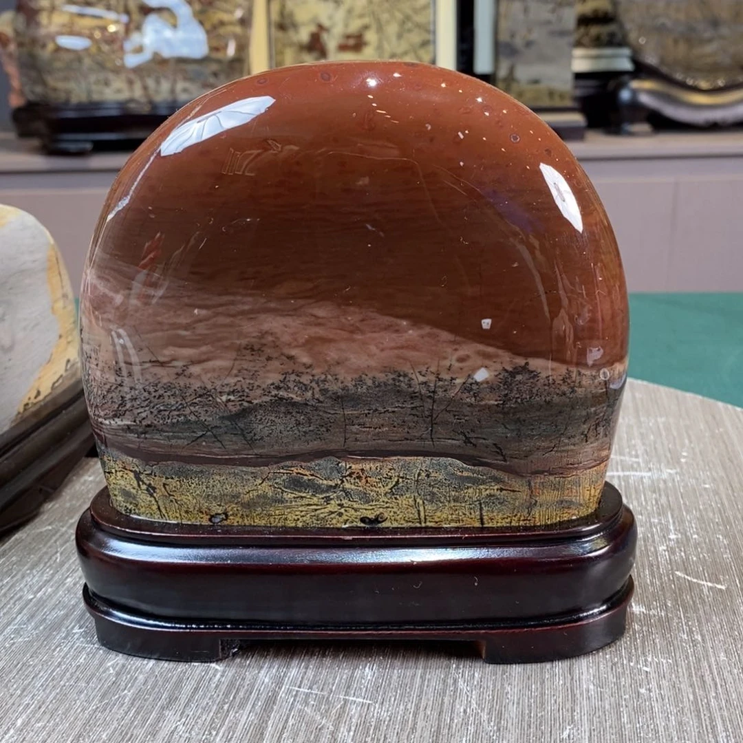 石材广西国画石草花石