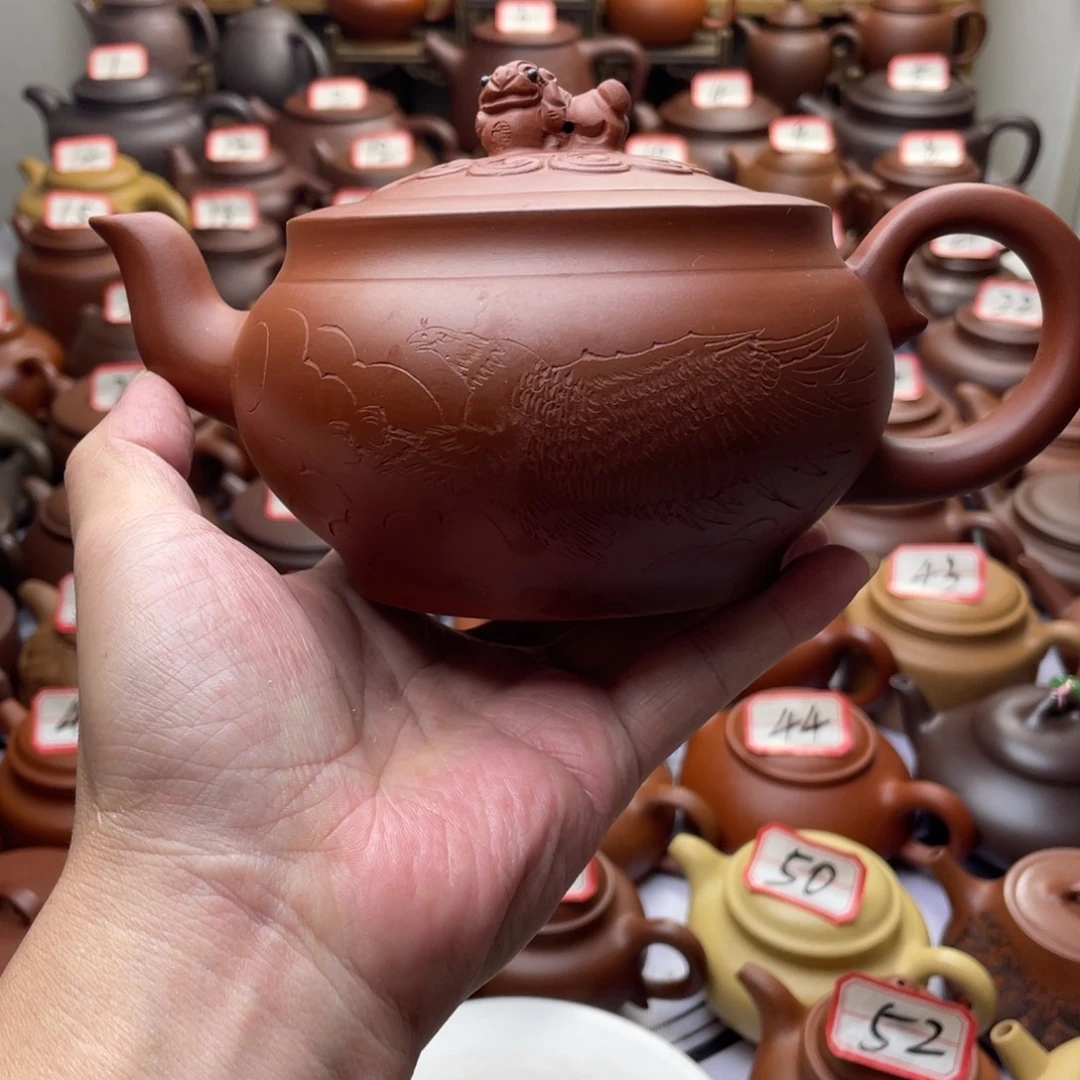 壹***贰紫砂茶壶宜兴紫砂半手工