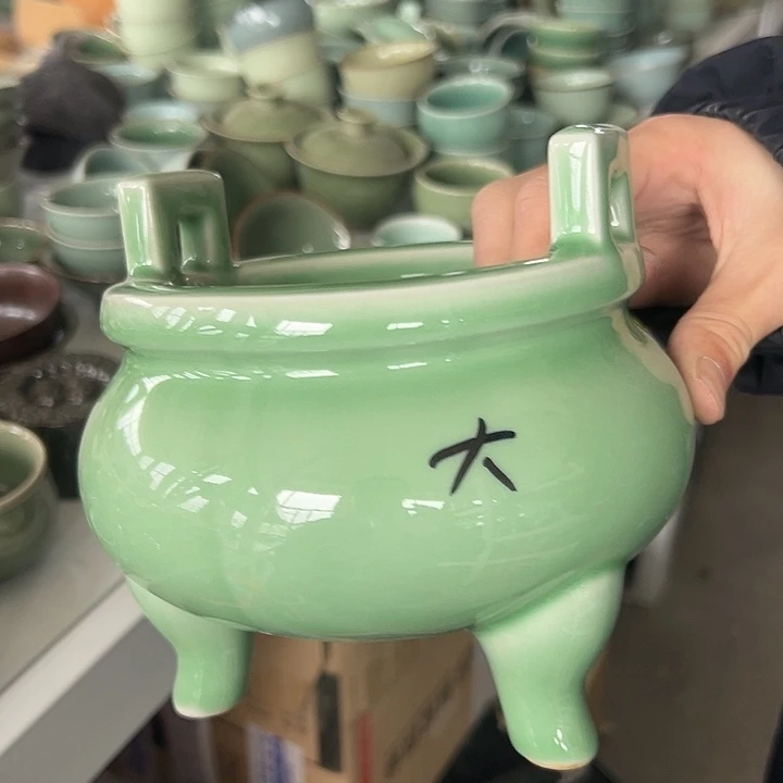 小米茶器龙泉青瓷大*缸