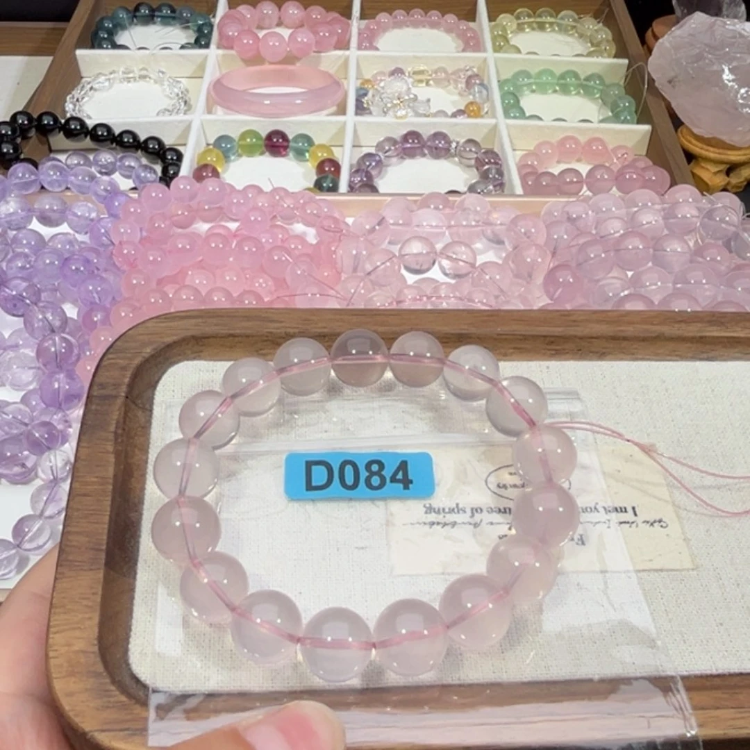 未镶嵌手链水晶莫桑比克粉水12+