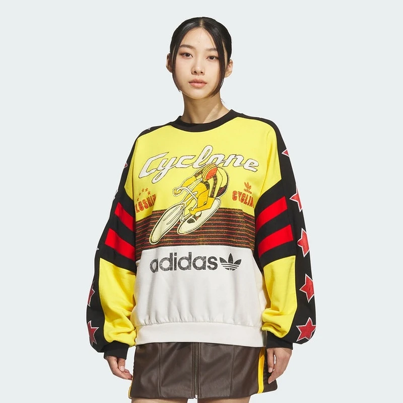 阿迪达斯 (adidas)男女通款CYCLING CREW休闲时尚卫衣KG3145