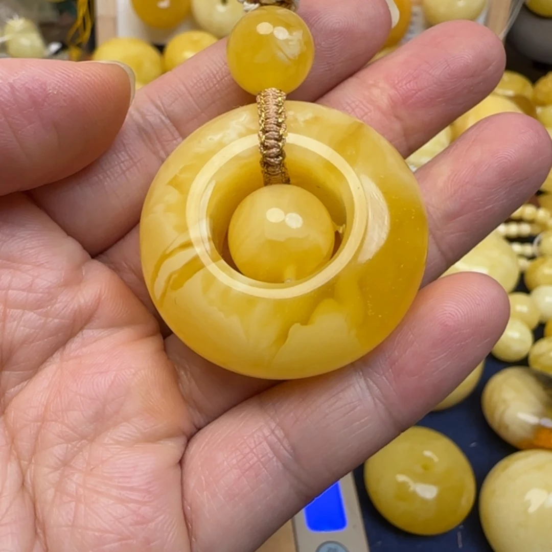 蜜蜡未镶嵌颈饰天然蜜蜡