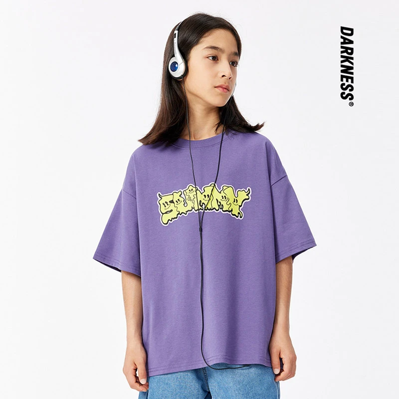 清！【NO退NO】夏季凉感速干女男童短袖T恤防晒半袖上衣潮G905H001