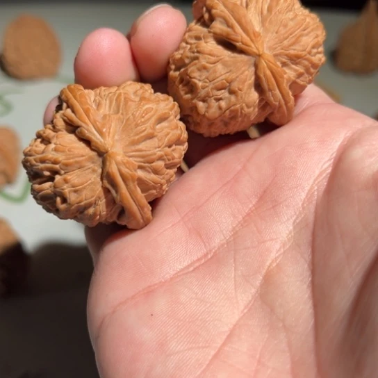 吊坠文玩核桃白狮子