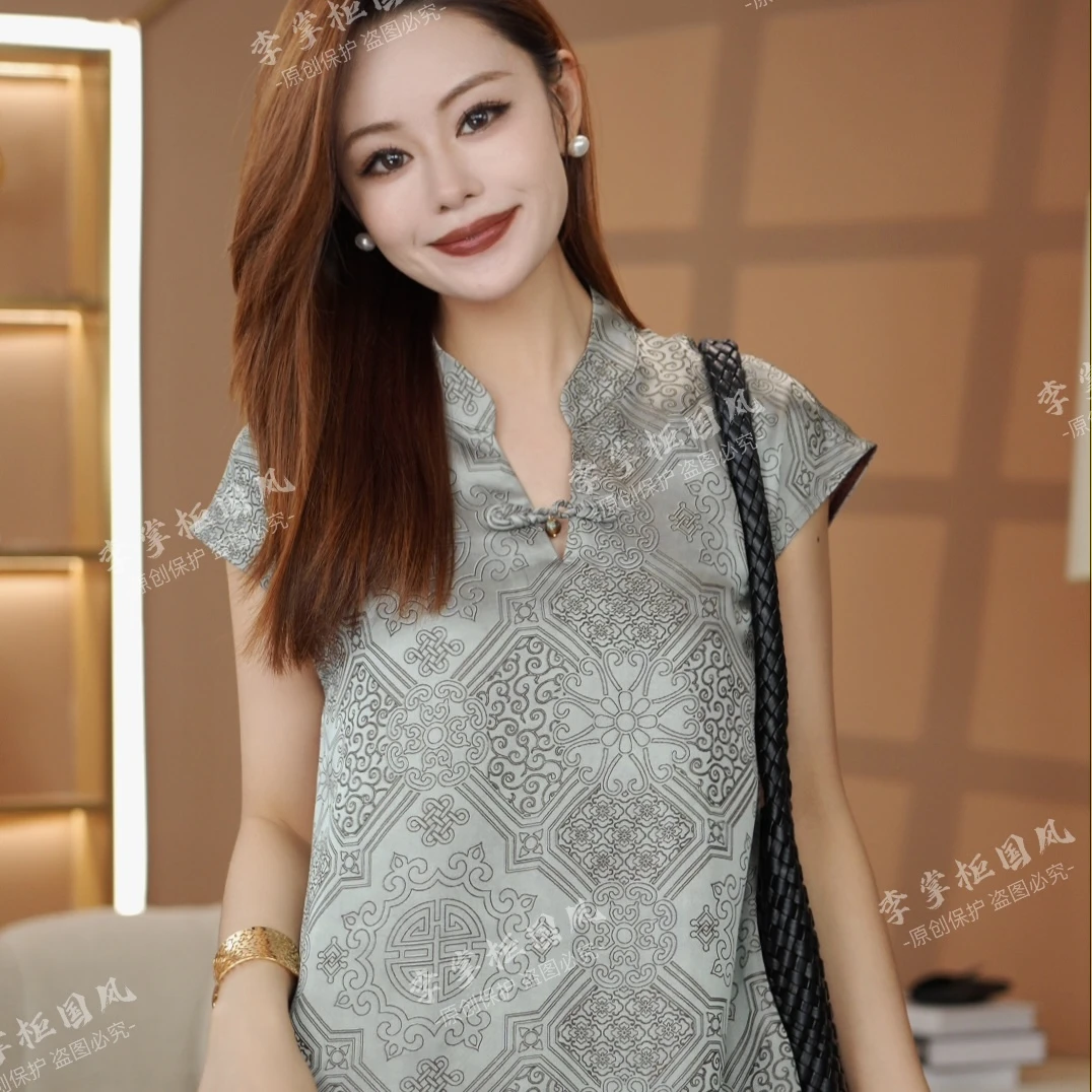 【宫袂】 2025年春夏款新款花色新中式上衣C2723
